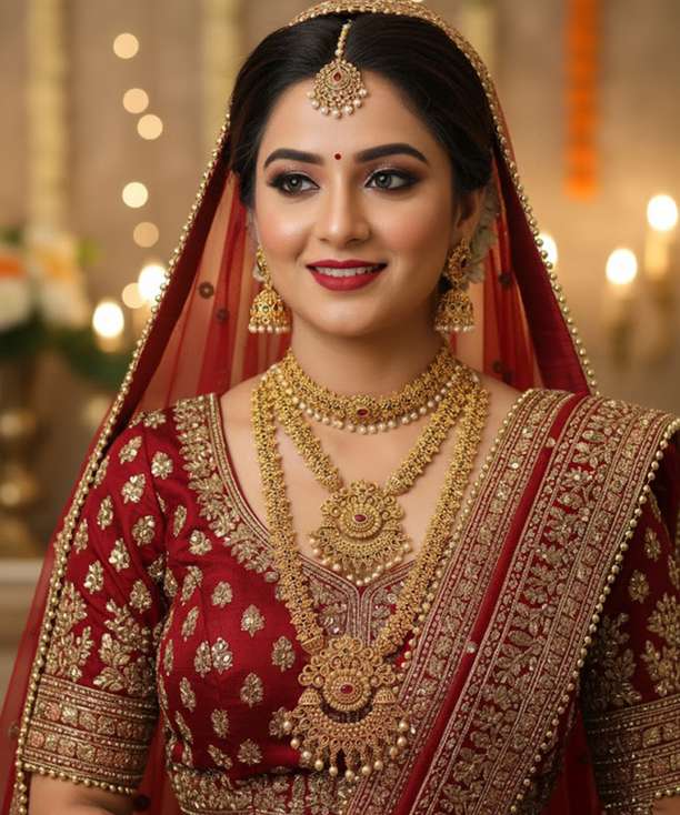 SUNDHA CREATION Alloy Jewel Set (Gold)