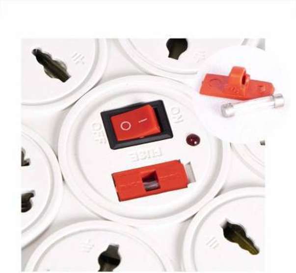 ShopGlobal 8+1 6 Amp Universal Multi Plug Point Extension Board (Cord ...