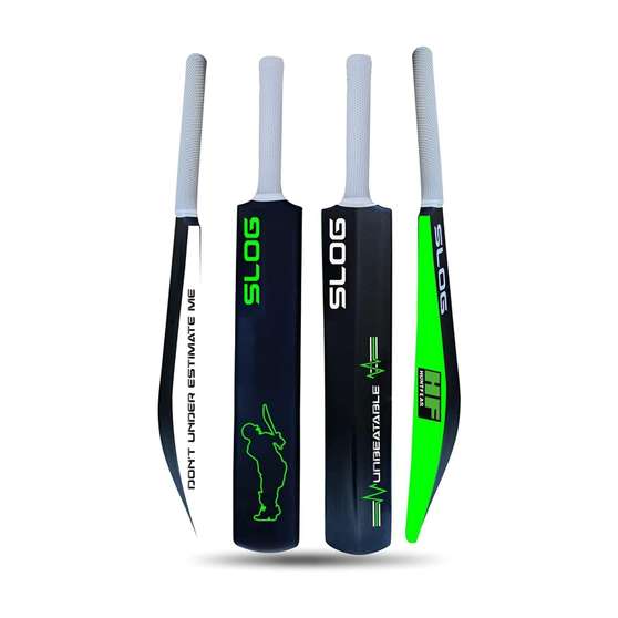 HF THE ORIGINAL Slog Full Size Hard Plastic Long Handle Cricket Bat