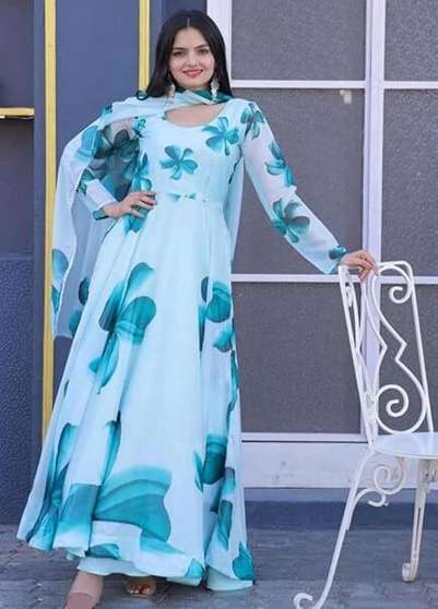 Royal Blue Anarkali Gown - Limited Time Offer!
