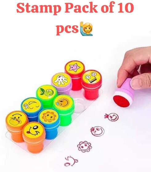 Nivory Smiley Stamps For Kids Set Of 10