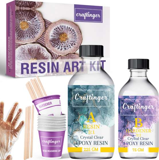 Crystal Clear Epoxy Resin Kit - Art & Craft Masterpiece Maker