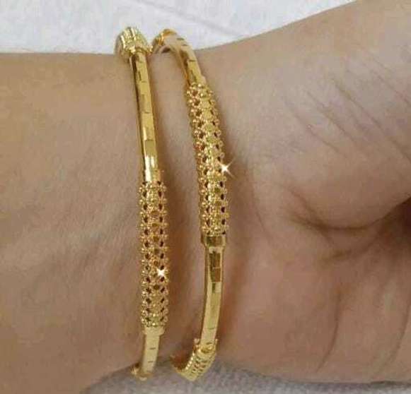 Brass Gold-plated Bangle (Pack of 2)