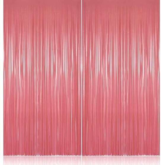 Luxurious 6ft Blackout Door Curtains - Set of 2 in Elegant Peach