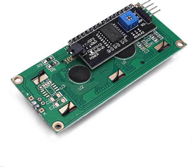 SG Flash 16x2 LCD Blue with I2C Module for Arduino Display Lights ...