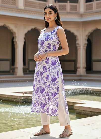 Einfach Gehen Women Kurta Pant Set