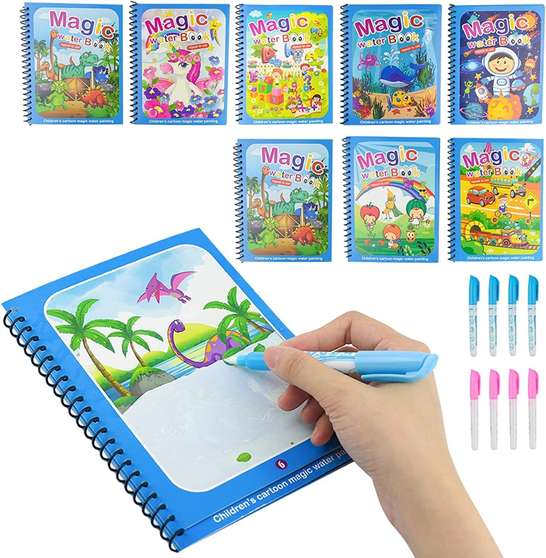 Magic Water Quick Dry Coloring Book - Kids' Ultimate Creative Fun!
