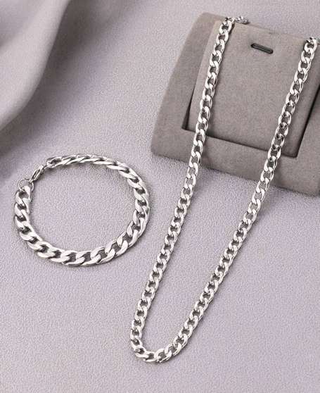 Silver Plated Alloy Chain