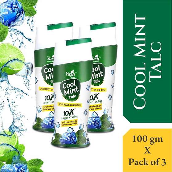 YASH HERBAL Cool Mint Talcum Powder