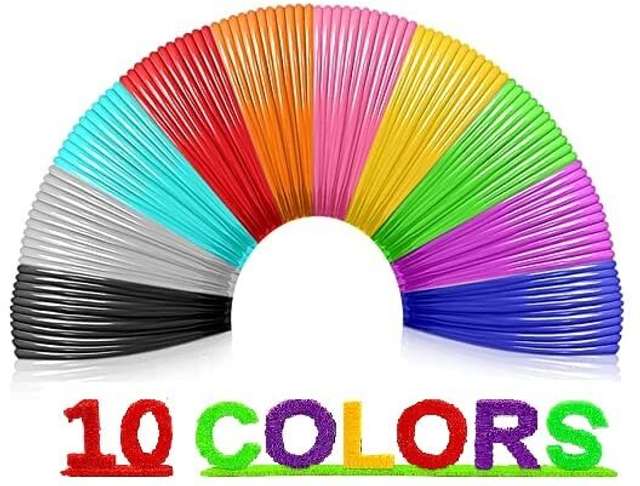 Unleash Your Creativity with 3D Pen Filament Set - 10 Colors Included!