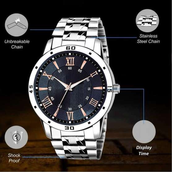 Americanviber Steel Chain Analog Watch For Men Deal