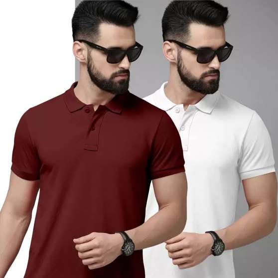 Creative Sports Men Polo Neck Multicolor T Shirt