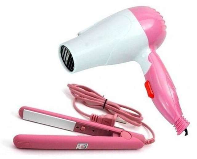 Mini Hair Dryer Combo with Straightener and Sealer