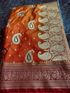 SHOPEEZY TEX FAB Banarasi Silk Blend Art Silk Saree (Blue) - Image 6