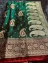 SHOPEEZY TEX FAB Banarasi Silk Blend Art Silk Saree (Blue) - Image 4