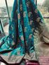 SHOPEEZY TEX FAB Banarasi Silk Blend Art Silk Saree (Blue) - Image 3