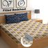 CG Homes Cotton Double Fitted (Elastic) 180 TC Floral 1 Bedsheet with 2 Pillow Covers (Sky Blue) - Image 6