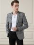 INVICTUS Men Checkered Single Breasted Formal Blazer Brown - Image 8