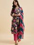 FABUNNA COTTON Women Viscose Rayon Kurta Pant Dupatta Set - Image 8