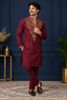 AHSAANDESIGNER Men Silk Blend Kurta Pant Set - Image 7