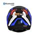 HEADFOX N2 Air 7 Smart Bluetooth Calls | Music | GPS | Waterproof | Voice Asst. Road DV Motorsports Helmet (Grey, Black) - Image 8