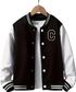 FLAXWEAR Men Striped Varsity Jacket - Image 4