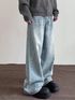 Leriya Fashion Men Loose Fit High Rise Light Blue Jeans - Image 8