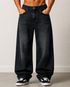 sanedi Men Baggy Fit High Rise Black Jeans - Image 8