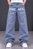 Sayra Ecom Men Baggy Fit Mid Rise Grey Jeans - Image 7
