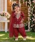ABLASKAR FASHION Girls Festive & Party Kurti, Patiala and Dupatta Set (Yellow Pack of 1) - Image 8