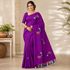 Paramitaladiescorner Embroidered Handloom Cotton Blend Saree (Multicolor) - Image 6