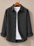 JACKBELLA Men Regular Fit Striped Spread Collar Casual Shirt - Image 8