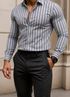 fitoda fashion Men Regular Fit Striped Casual Shirt - Image 7