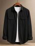 JCOSTA Men Regular Fit Solid Spread Collar Casual Shirt - Image 7