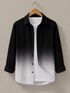 Kizyoo Men Regular Fit Dyed/Ombre Spread Collar Party Shirt - Image 6