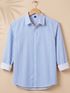 METRONAUT Men Regular Fit Striped Spread Collar Casual Shirt - Image 7