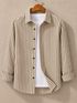JACKBELLA Men Regular Fit Striped Spread Collar Casual Shirt - Image 7