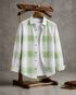 Black Deer Men Regular Fit Checkered Spread Collar Formal Shirt - Image 6