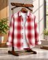 Black Deer Men Regular Fit Checkered Spread Collar Formal Shirt - Image 7