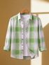 Black Deer Men Regular Fit Checkered Spread Collar Casual Shirt - Image 8