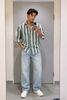 S-Line Men Regular Fit Striped Casual Shirt - Image 7