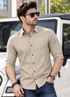 VELLOSTA Men Regular Fit Solid Spread Collar Casual Shirt - Image 8