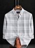 SHIRTZONE Men Slim Fit Checkered Spread Collar Formal Shirt - Image 8