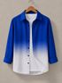 Kizyoo Men Regular Fit Dyed/Ombre Spread Collar Party Shirt - Image 5