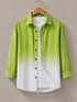 Kizyoo Men Regular Fit Dyed/Ombre Spread Collar Party Shirt - Image 7