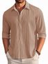 VRLOOKS Men Regular Fit Self Design Spread Collar Casual Shirt - Image 8