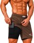JACKY FITNESS Men's Brown Printed Gym Shorts - Image 8