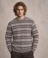 KILINAUT Men Woven V Neck Beige Sweater - Image 6