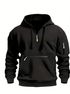 NAUGHTYMEN Men Full Sleeve Solid Hooded Sweatshirt - Image 6