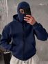WOMENPRIDE Men Full Sleeve Solid Hooded Sweatshirt - Image 7